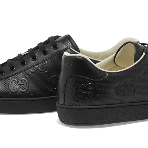 black embossed Gucci men sneaker